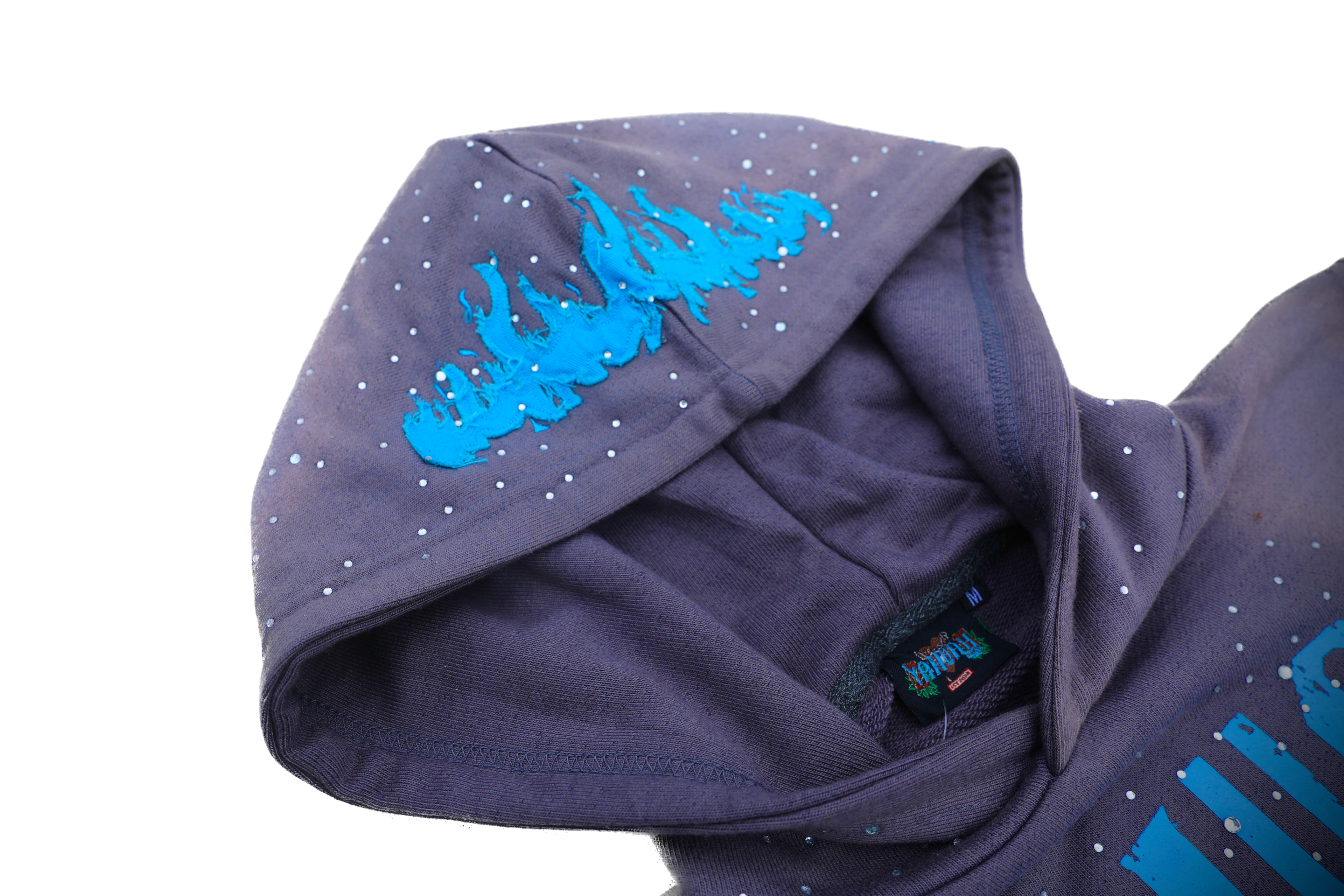 Yahuah Designer “Grey Flared Sweatpants & Cropped Hoodie Set"
