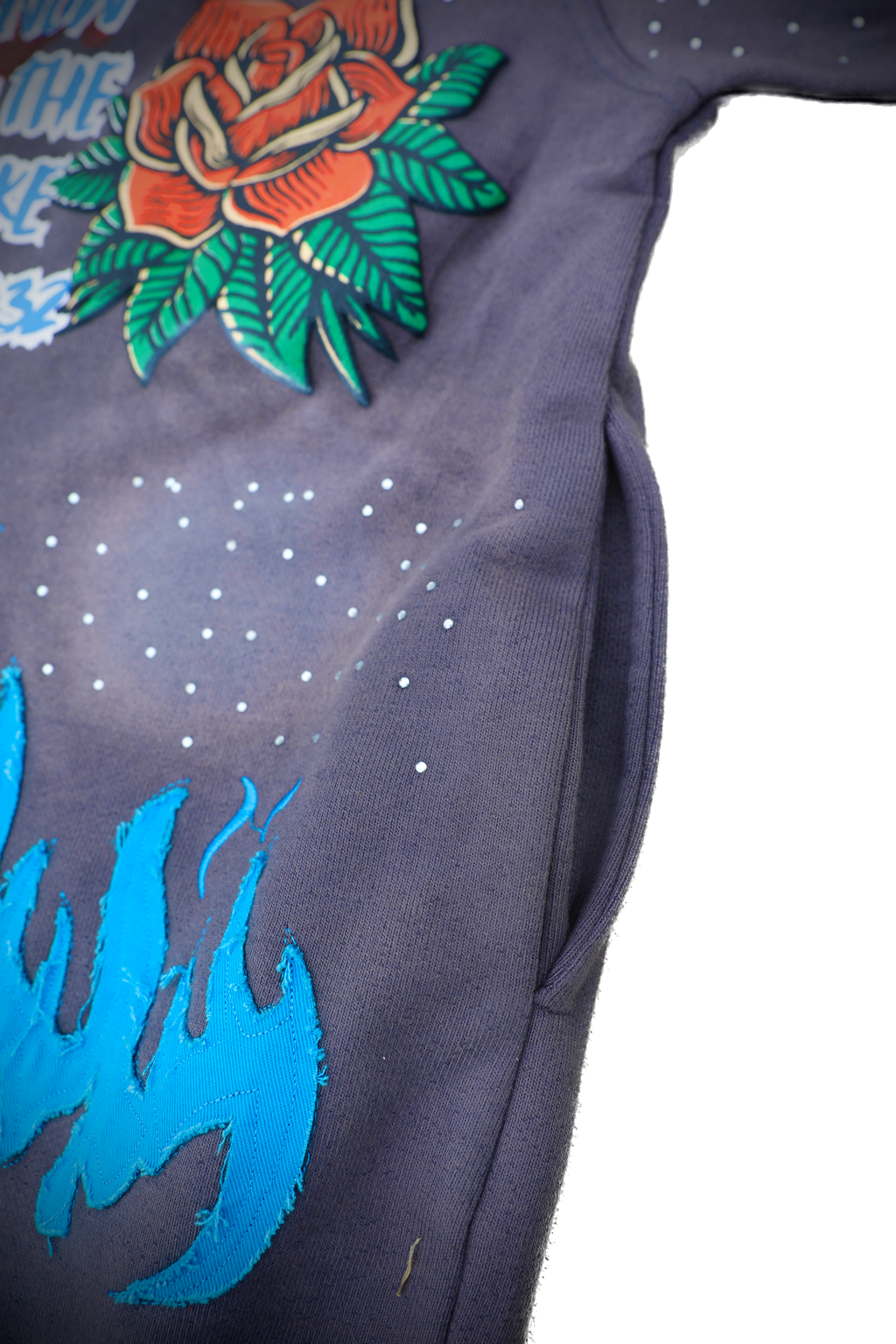 Yahuah Designer “Grey Flared Sweatpants & Cropped Hoodie Set"