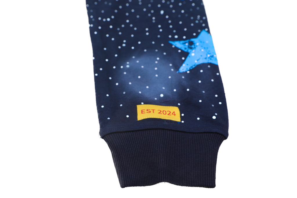 Yahuah Designer “Black Flared Sweatpants & Cropped Hoodie Set"